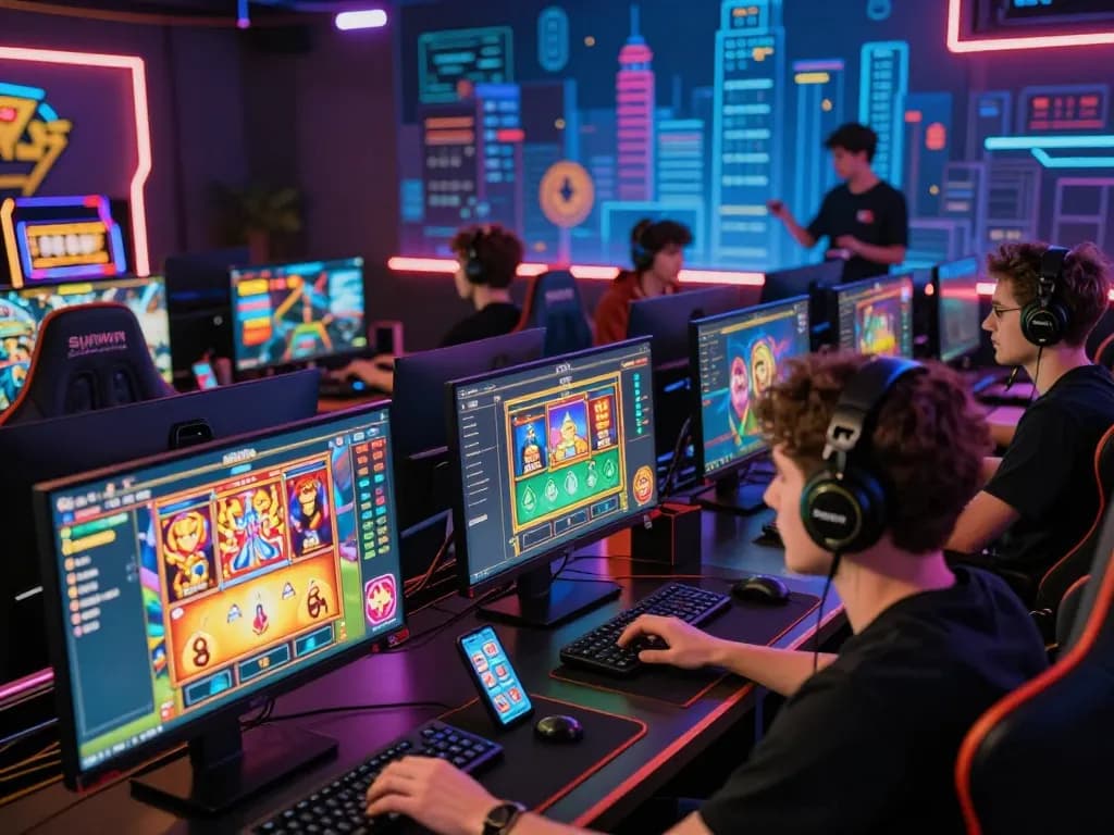 Engaged players enjoying the thrilling experience of sunwin's online gaming platform.