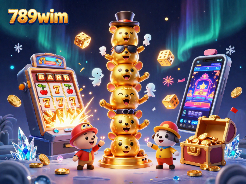 Win big at 789wim with an exciting slot machine jackpot explosion and lively casino atmosphere.