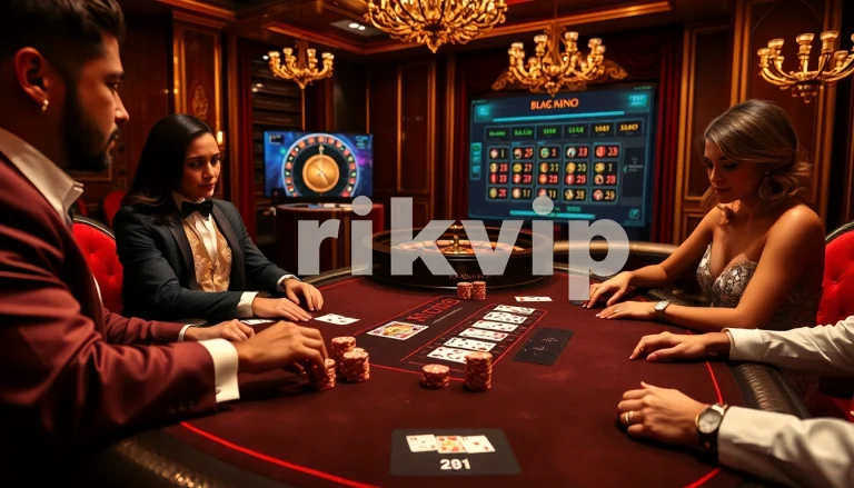 Experience the thrill of rikvip gaming amid luxury and excitement at a high-end casino.