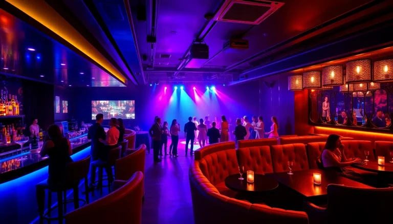 Dinner SXM experience at Club Noir with vibrant nightlife, luxurious seating, and live performances.