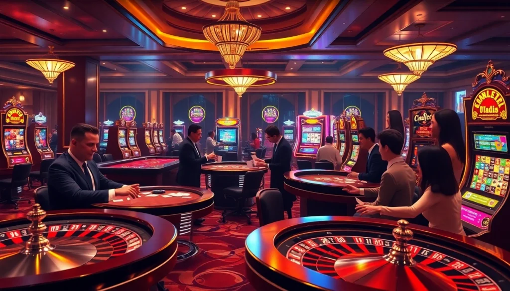 Engage in thrilling gameplay with ok365 at the vibrant casino tables.