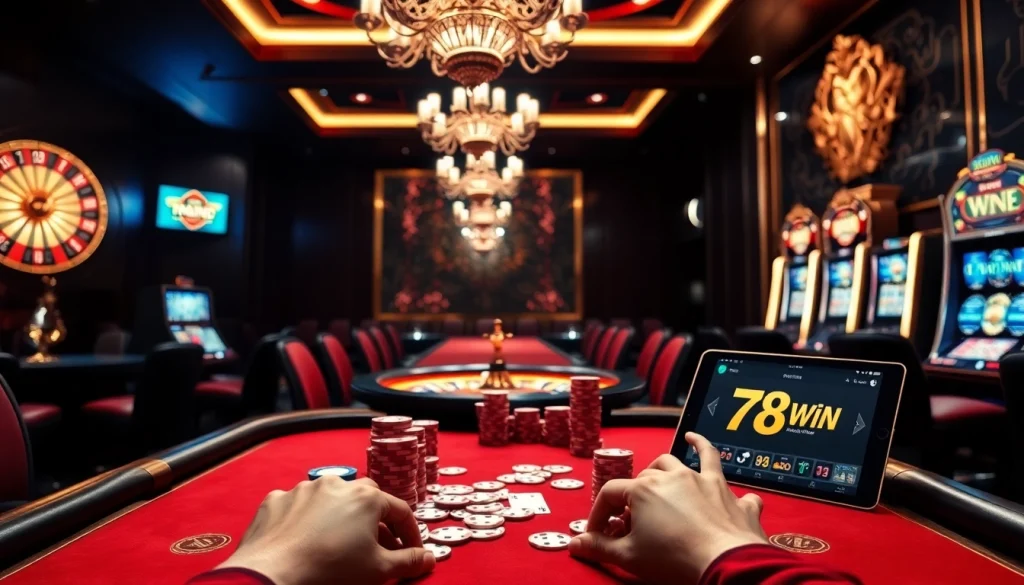 Experience the excitement of online gaming with trang chủ 78win's luxurious casino atmosphere.