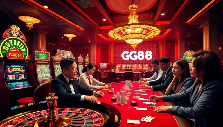 Experience the thrill of GG88 bet with vibrant casino games, exciting players, and luxurious ambiance.