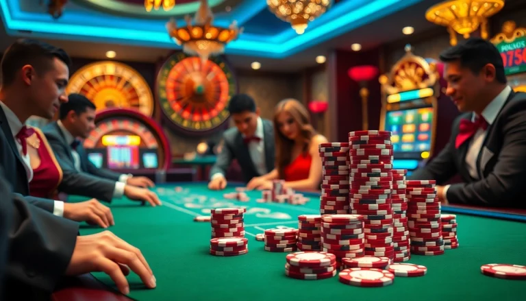 Experience the thrill of high-stakes poker at KJC.Marketing’s luxurious casino environment.