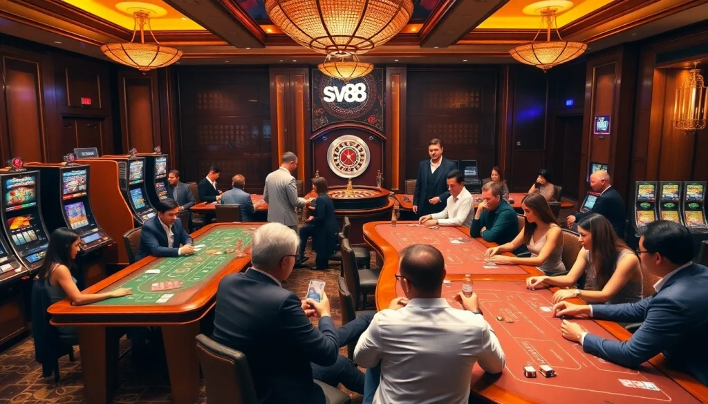 Exciting gameplay experience at SV88 trang chủ with dynamic casino elements and enthusiastic players.