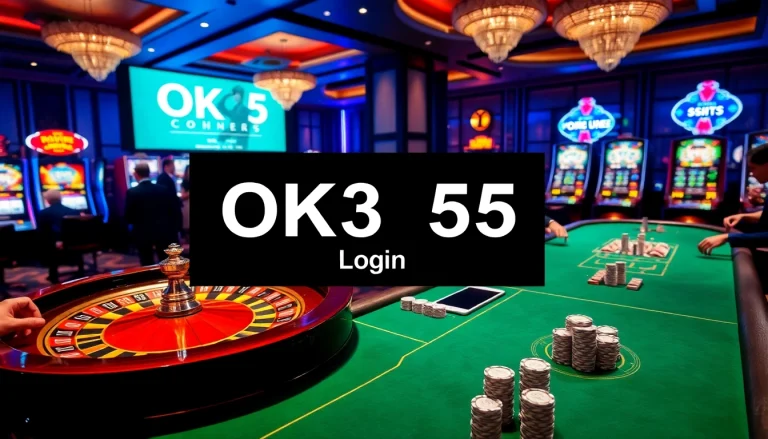 Engaging players at casino tables while highlighting OK365 đăng nhập for seamless online access.