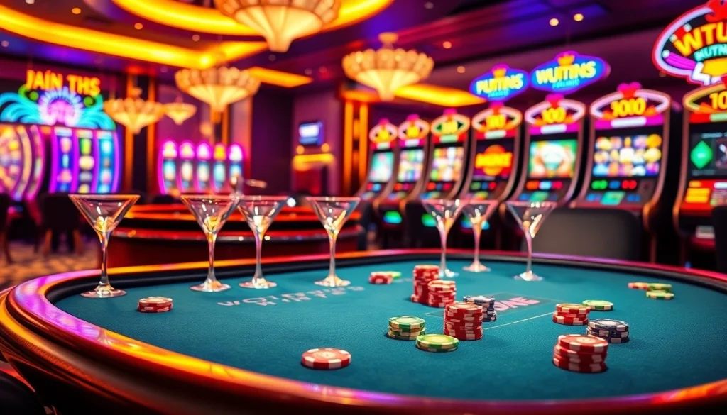 Experience the thrill of winning at the trang chủ win79 casino with vibrant gaming tables and slot machines.