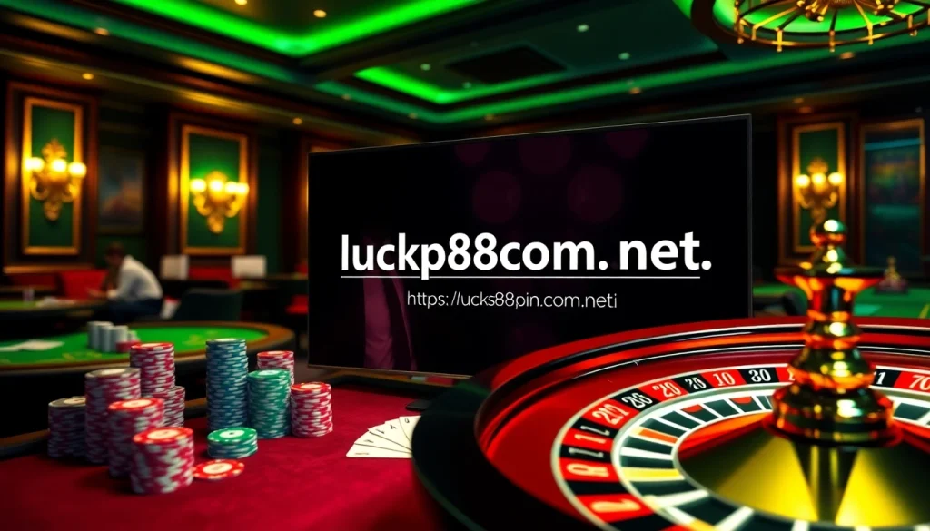 Experience thrilling gameplay at https://luck88com.net/ featuring vibrant gambling elements and luxury casino ambiance.