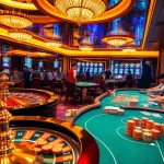 SUNWIN-themed casino scene showcasing colorful poker chips and players at roulette.