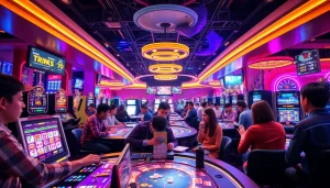 Exciting online gambling experience at luck8win.live showcasing diverse players engaged in various games.