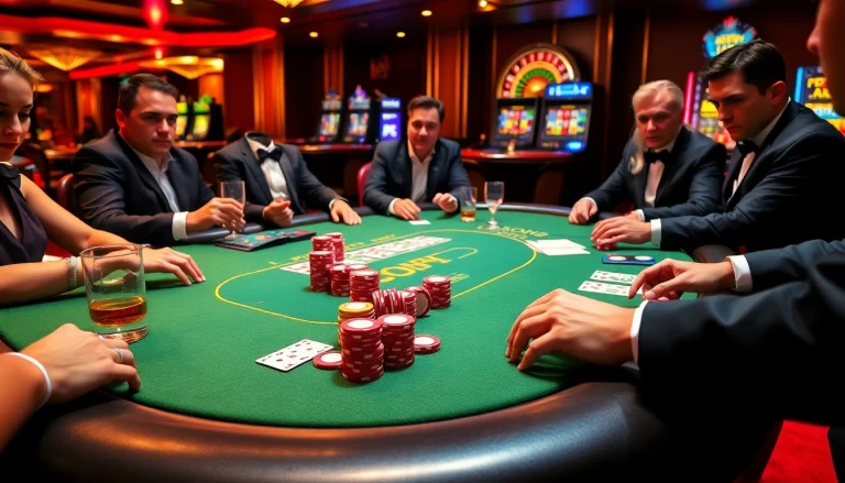 Experience thrilling action at a luxurious poker game with https://kuwinblog.com/ as players anticipate winning big.
