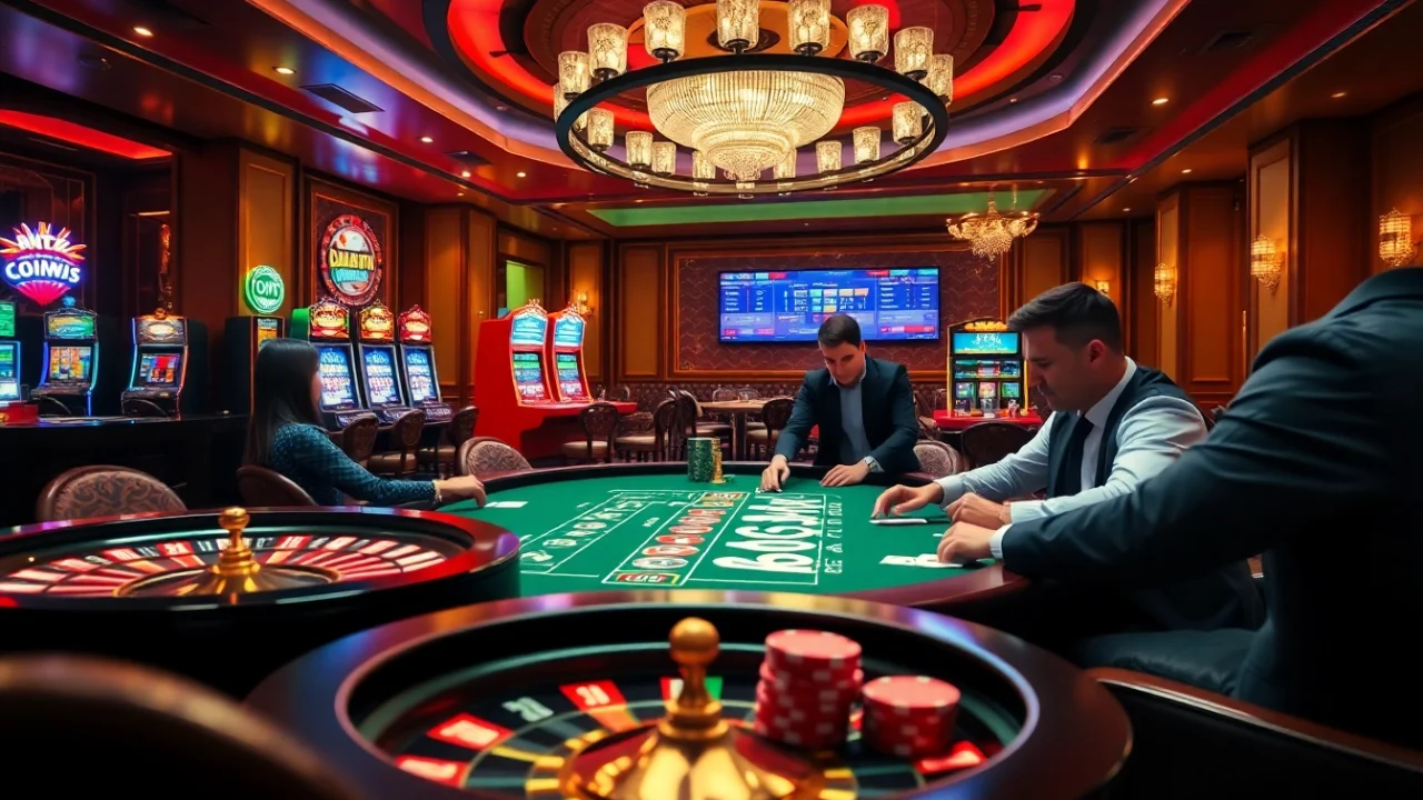 Experience high-stakes gaming action with poker and roulette at https://777vip.dev/, showcasing excitement and luxury.
