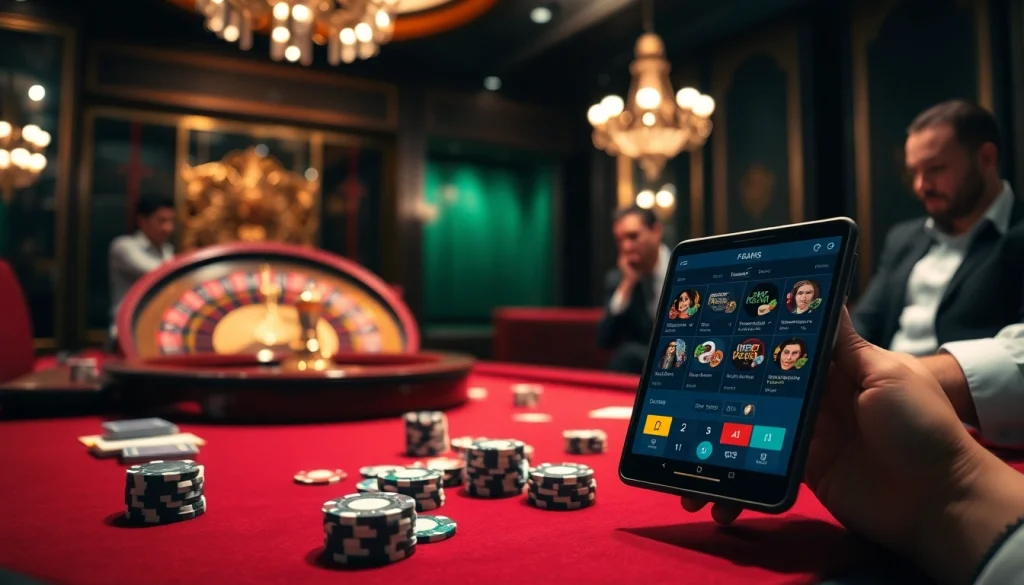 F168 players engaging at a luxury casino table with vibrant poker chips and cards.