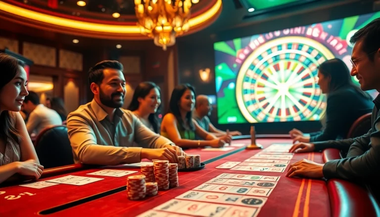 Engaging players at Xóc Đĩa online game tables, showcasing excitement at https://xocdia24h.com/.