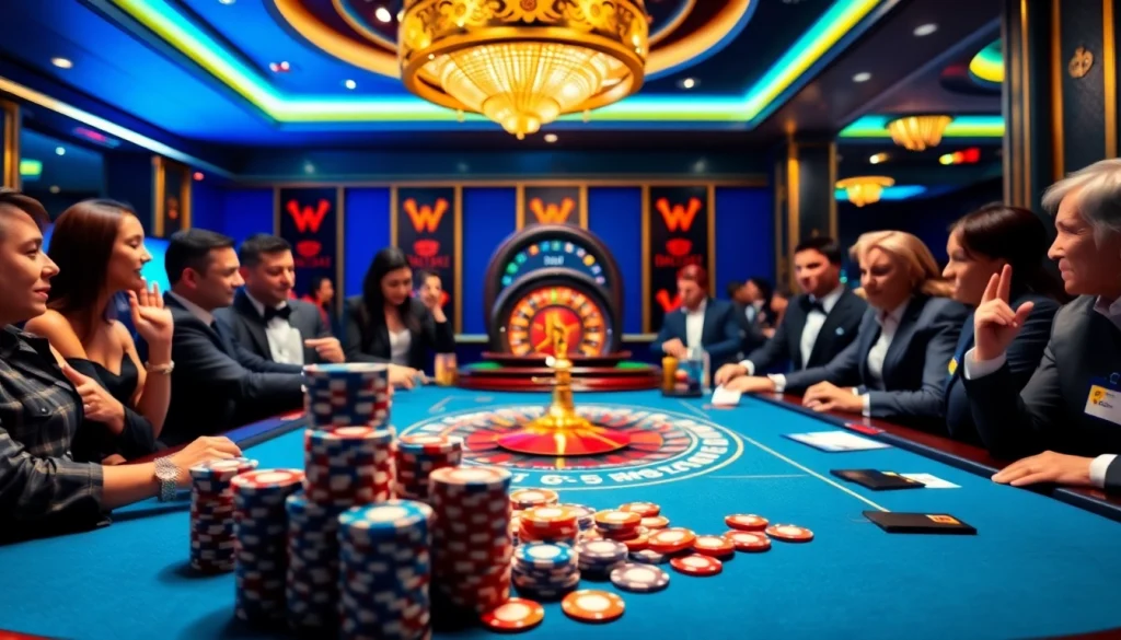 Experience the excitement of DN 88 casino with poker chips and a vibrant roulette table.