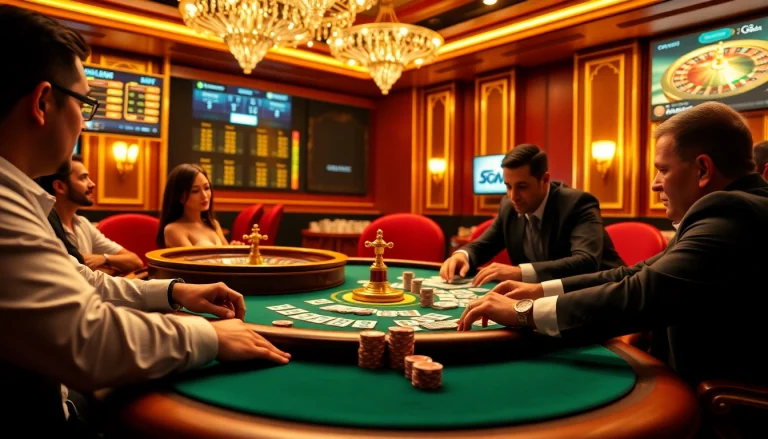 Experience high-stakes poker at https://gg88.christmas/, showcasing excitement, luxury, and vibrant casino elements.