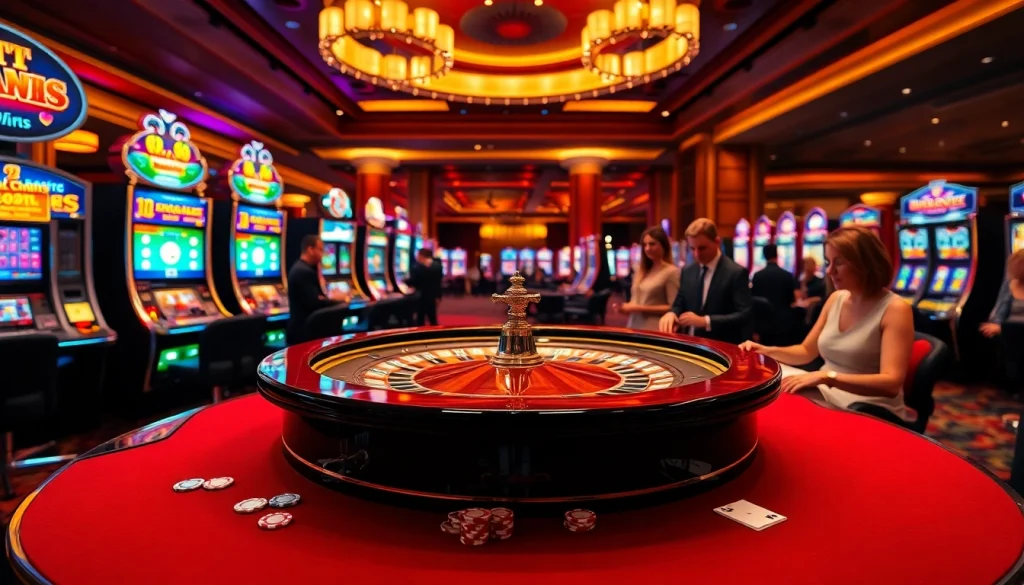 Experience thrilling gameplay at J8's luxurious casino with exciting roulette and captivating slot machines.