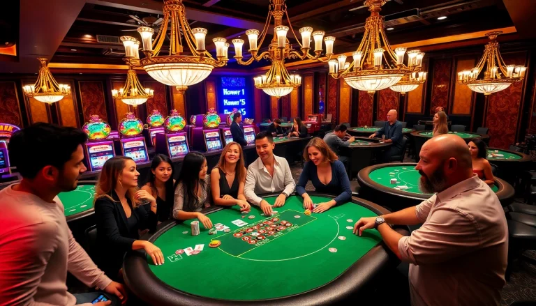 Players strategizing at a poker table in a luxurious casino scene inspired by https://hit-club.games/.