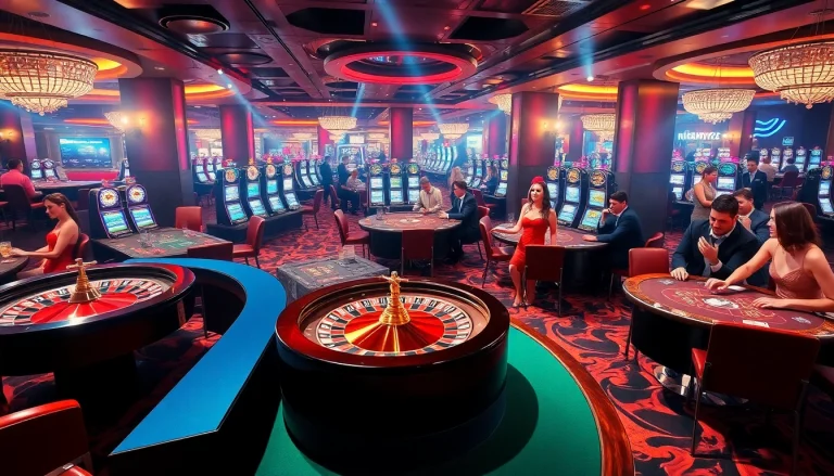 Thrilling moment of players winning big at 789bet casino tables with vibrant atmosphere.