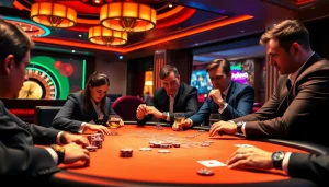 Enjoying high-stakes gameplay at https://vj88vn.com/ with vibrant casino atmosphere.