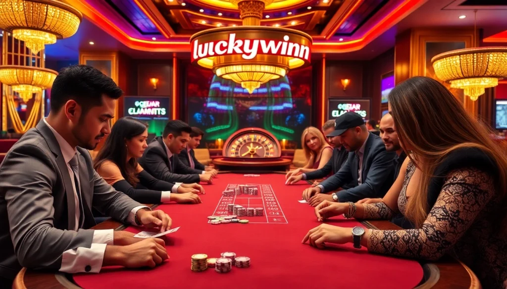Experience the thrill of gaming at luckywin casino with vibrant poker action and luxury.