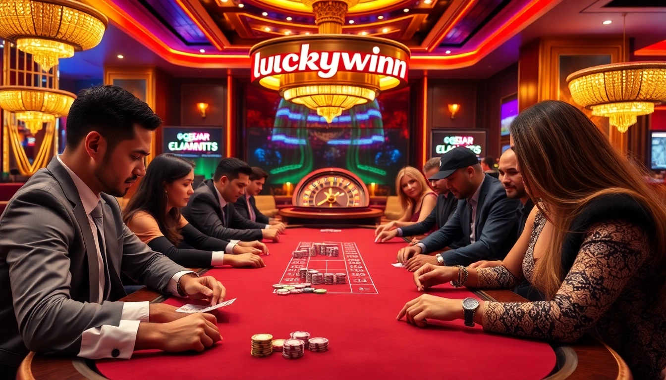Experience the thrill of gaming at luckywin casino with vibrant poker action and luxury.