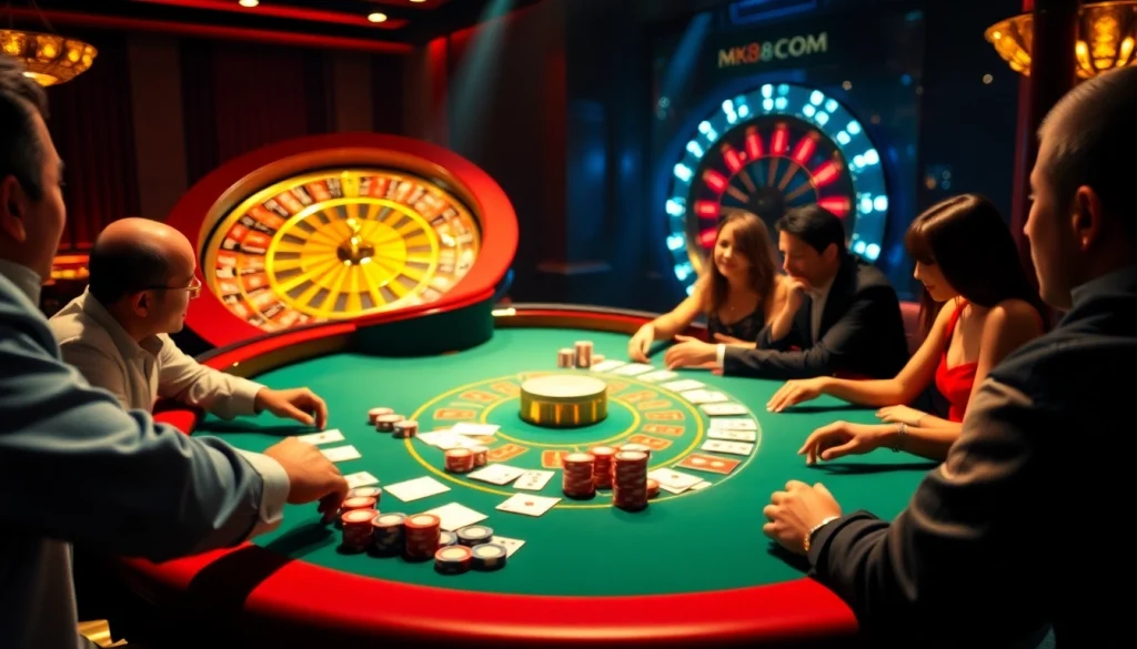 Experience the thrilling excitement of gambling at MK8.COM with vibrant poker games and luxury vibes.