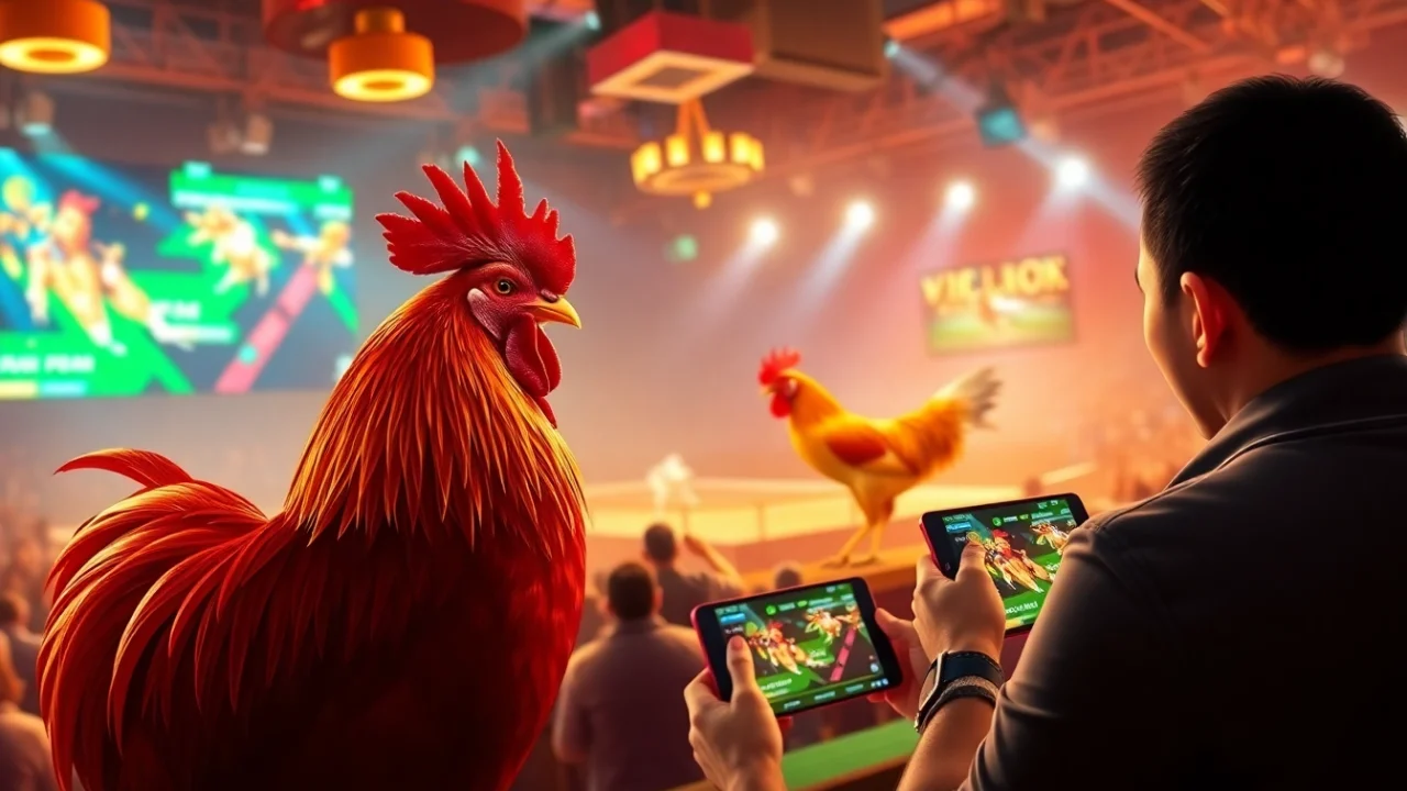 Experience the excitement of SV368 live cockfighting with vibrant visuals and engaging betting interfaces.