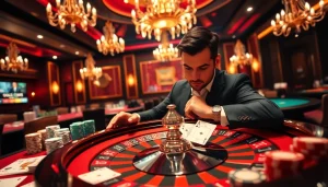 Experience the thrill of the 13Win bet at an exciting casino table.