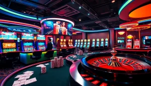 Experience the excitement of online gambling at trang chủ pub88 with vibrant casino visuals.