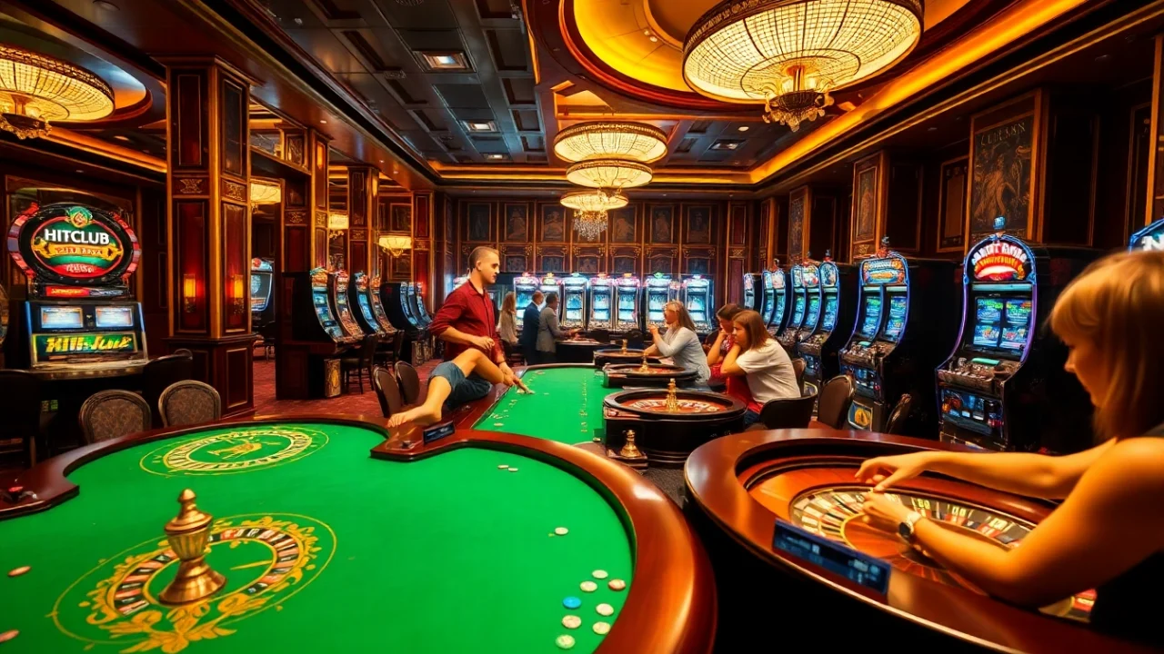Join the excitement at HITCLUB with thrilling poker plays and winning moments at the casino.