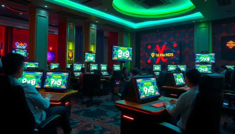 Tài Xỉu MD5 online gaming experience with dynamic graphics and players engaged.