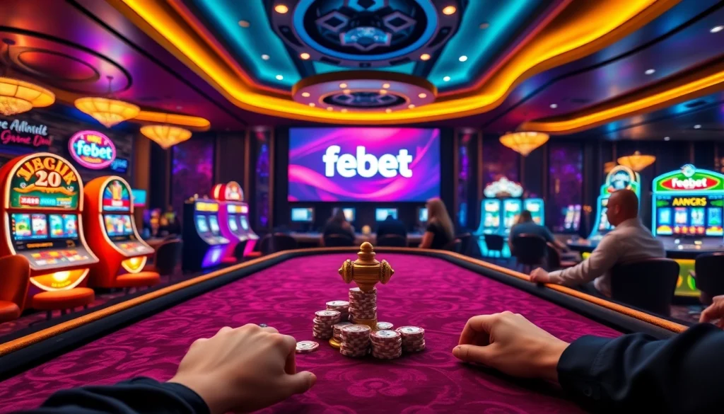 Experience thrilling poker action at febet casino with vibrant tables and exciting games.