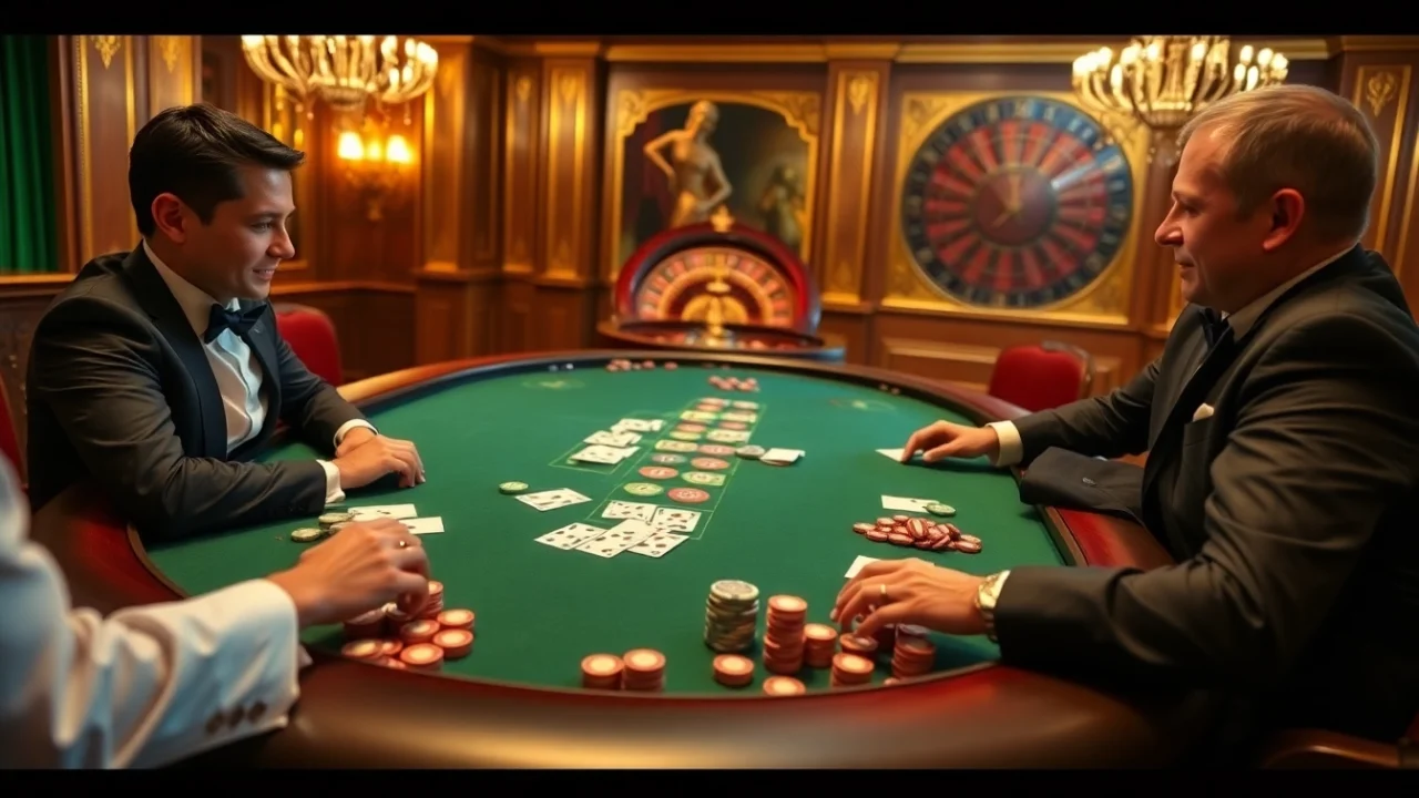 Intense poker action at 8day.cn.com with elegant players and high-stakes chips.