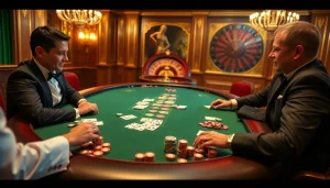 Intense poker action at 8day.cn.com with elegant players and high-stakes chips.