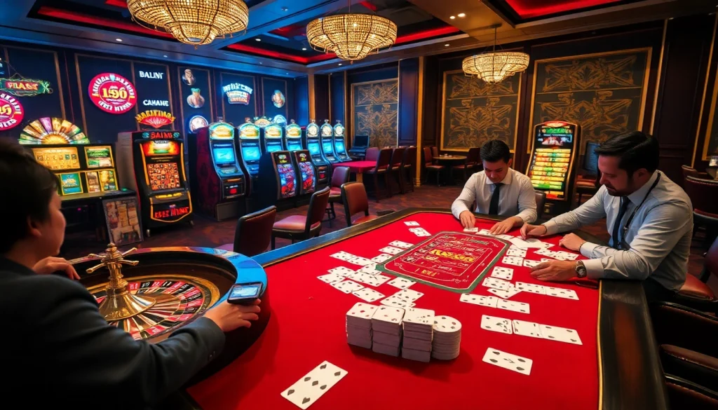 Experience vibrant casino excitement at https://thabethome.com/ with poker chips and roulette wheel.