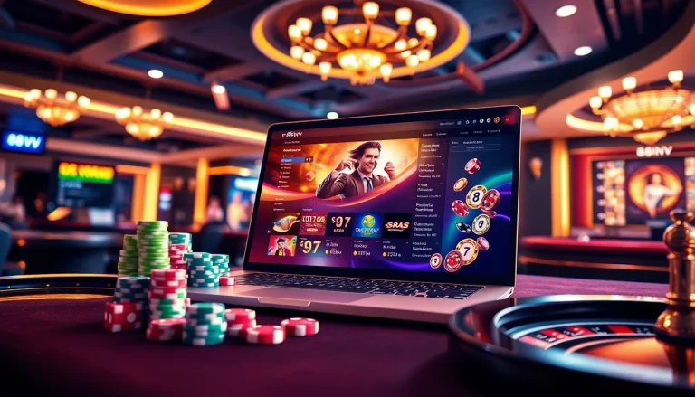 Engaging online gambling experience at https://88vv.jpn.com/ showcasing vibrant casino elements.