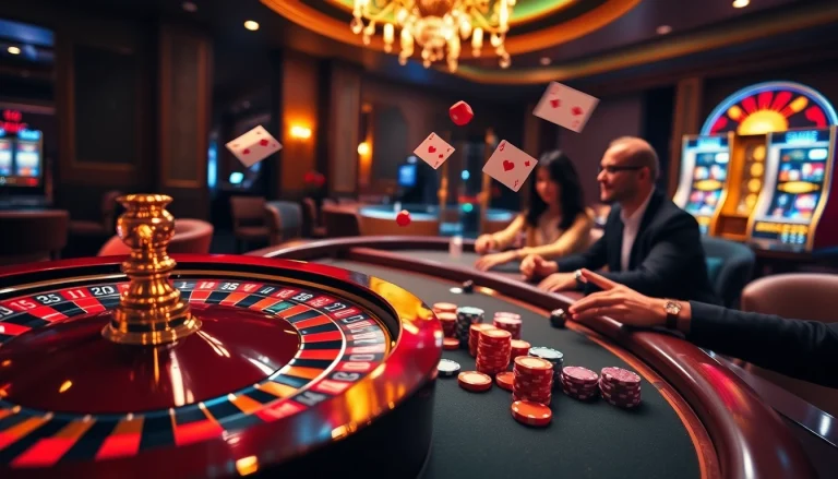 Players win big at a luxurious casino table featuring dom88.us.com's vibrant games