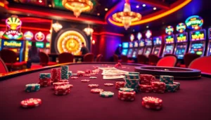 Experience high-stakes gambling at haywin casino with vibrant roulette and poker games.