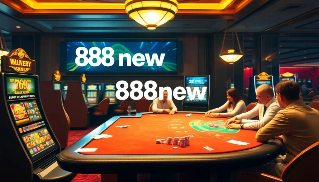 Experience high-stakes thrills at 888new with engaging poker games and vibrant slot machines.