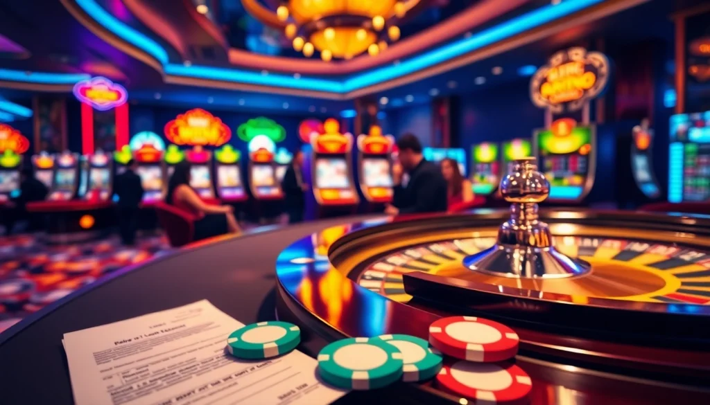 Experience thrilling betting at 88i đăng nhập with colorful casino tables and vibrant slot machines.