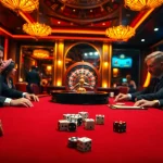 Experience the excitement of gambling at loto188.gb.net with professional players at a luxurious poker table.