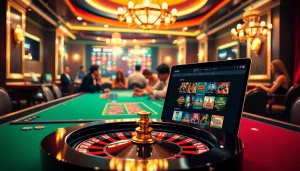 Experience the thrill of gambling at rikvip.gb.net with vibrant casino visuals and engaging gameplay elements.