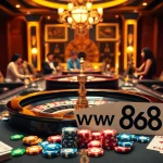 Experience thrilling gameplay at ww88 casino with colorful poker chips and roulette action.