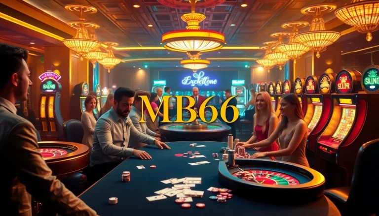 Experience the thrill of gambling at MB66 casino with vibrant tables and exciting games.