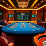 Tài Xỉu MD5 game table with players placing bets in a luxurious casino setting.