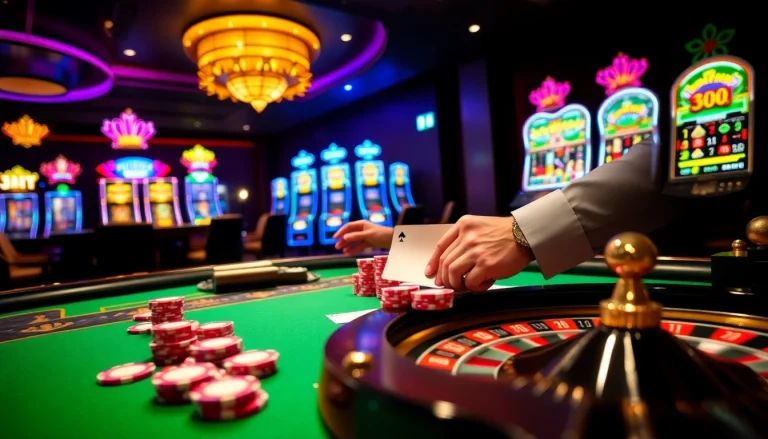Experience the thrill of gambling at 88i with vibrant casino tables and winning moments.