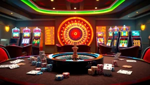 Experience the thrill of gambling at KUWIN casino with vibrant tables and exciting games.