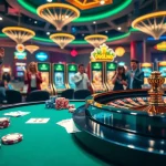 Experience the thrill of betting at GG88 with vibrant casino tables and colorful chips.