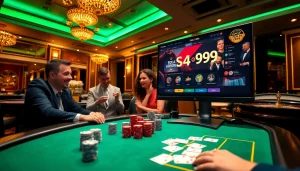 Experience thrilling online gambling at SAO789 with vibrant casino visuals and engaging gameplay.